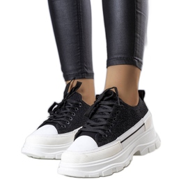 Sorte højsålede sneakers fra Callani