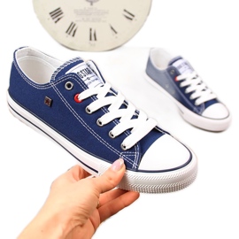 Marineblå halv sneakers Big Star T274021 marine blå