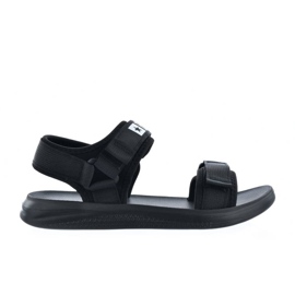 Big Star HH174842 sorte sportssandaler til mænd med velcro