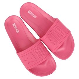 Strandtøfler til kvinder pink Big Star HH274A039 lyserød