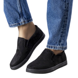 Sorte sneakers sneakers med øko-del