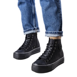 Sorte isolerede sneakers Big Star KK274173