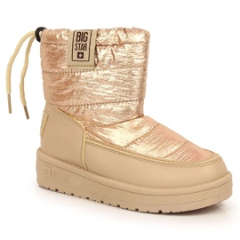Big Star INT1742D metalliske snestøvler beige