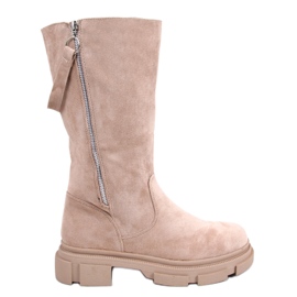 PA1 Flade damestøvler Slade Brown beige