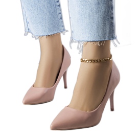 PA1 Pink mat Raphael hæle beige lyserød