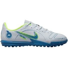 Nike Mercurial Vapor 14 Academy Tf Jr DJ2863 054 fodboldsko hvid hvid