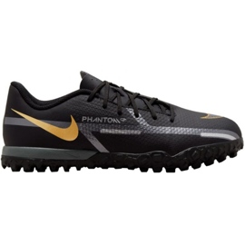 Nike Phantom GT2 Academy Tf Jr DC0817 007 fodboldsko sort sort
