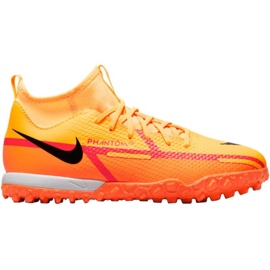 Nike Phantom GT2 Academy Df Tf Jr DC0818 808 fodboldsko orange appelsiner og røde