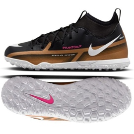 Nike Jr. Phantom GT2 Club Qatar Dynamic Fit Tf DR6063 810 sko sort sort