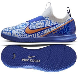Nike Zoom Mercurial Vapor 15 Academy CR7 Ic Jr DV8189 182 fodboldsko blå blå