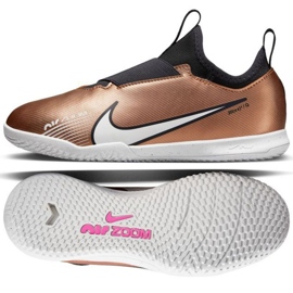 Nike Zoom Mercurial Vapor 15 Academy Qatar Ic Jr DR6049 810 fodboldsko brun gylden