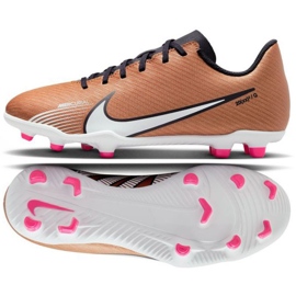 Nike Mercurial Vapor 15 Club Qatar FG/MG Jr DR6048 810 fodboldstøvler brun gylden