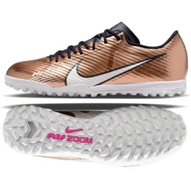 Nike Zoom Mercurial Vapor 15 Academy Qatar Tf M DR5949 810 fodboldsko guld-bronze gylden