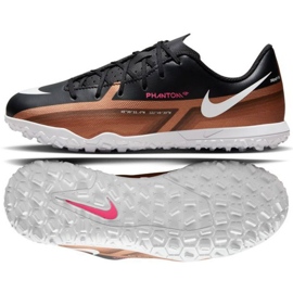 Nike Phantom GT2 Club Qatar Tf Jr DR6064 810 fodboldsko brun, sort beige og brune