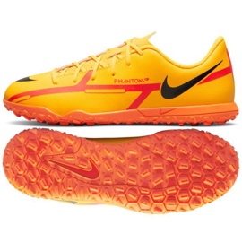 Nike Phantom GT2 Club Tf Jr DC0827 808 fodboldsko orange appelsiner og røde