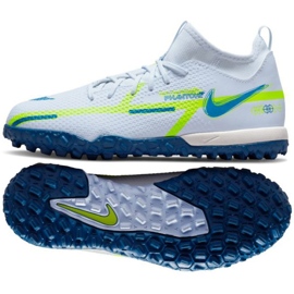 Nike Phantom GT2 Academy Dynamic Fit Tf Jr DC0813 054 fodboldsko hvid hvid