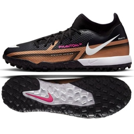Nike Phantom GT2 Academy Qatar Dynamic Fit Tf M DR5966 810 fodboldsko brun, sort sort