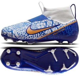 Nike Zoom Mercurial Superfly 9 Academy CR7 FG/MG Jr DQ5324 182 fodboldsko blå blå