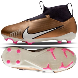 Fodboldsko Nike Zoom Mercurial Superfly 9 Academy Qatar FG/MG Jr DR6044 810 brun beige og brune