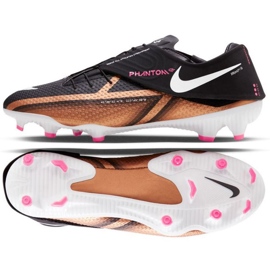 Fodboldsko Nike Phantom GT2 Academy Qatar FlyEase Fit FG/MG M DR5962 810 brun, sort beige og brune
