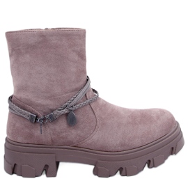 PA1 Connie Taupe flade støvler beige
