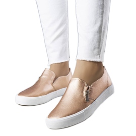Denain guld øko-læder sneakers gylden