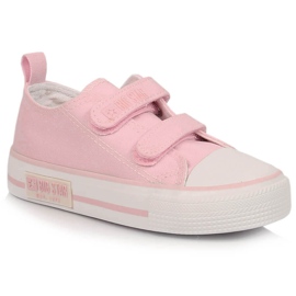 Velcro-sneakers til piger pudderpink Big Star KK374083 lyserød