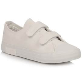 Børnesneakers med velcro hvid Big Star KK374086