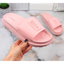 Dame hjemmesko på platformen pudder pink Big Star LL274425 lyserød