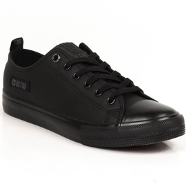 Herre sneakers i sort øko læder Big Star KK174009