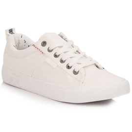 Lave sneakers hvide Big Star KK274003