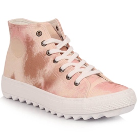 Beige Big Star ankelsneakers til kvinder LL274048