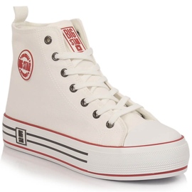 Kvinders high-top sneakers på platformen hvide Big Star LL274185
