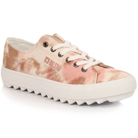 Sko, sneakers Big Star W LL274044 INT1820 beige flerfarvet