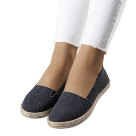 Sorte Amiral espadriller til kvinder