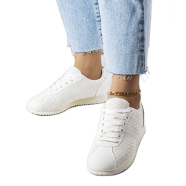 PA1 Hvide gennembrudte sneakers fra Braelyn