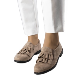 PA1 Beige flæsede sko fra Kailani