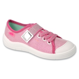 Befado Børns hjemmesko 351x002 Pink-Silver lyserød