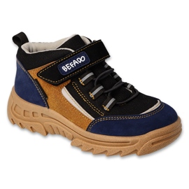 Befado børnesko navy/sennep 515Y005 beige marine blå