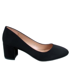 Lavhælede pumps fra Louise Black sort