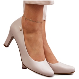 Sergio Leone Dame Pumps Lys Beige Orsola