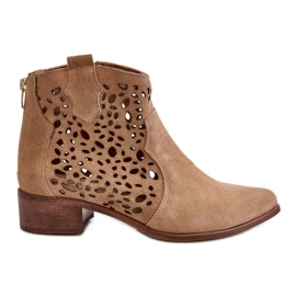 Lewski Shoes Dame gennembrudte støvler Lewski Sko 2909 Mørk Beige brun