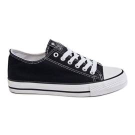 News Ecoma klassiske sneakers til kvinder, sort og hvid