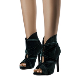 Grønne elegante pumps med overdel fra Sao