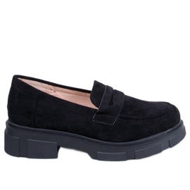 Platform loafers i ruskind fra Jayne Black sort