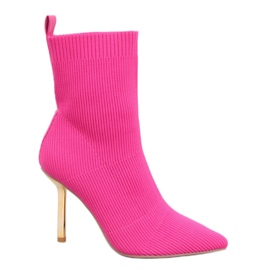 BM Højhælede støvler med elastisk overdel Cassidy Fuchsia lyserød