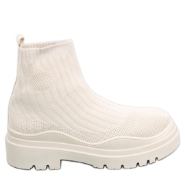 BM Manke Beige stretchy ankelstøvler