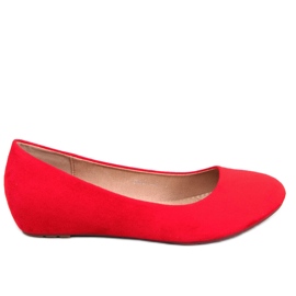 BM Lumley Red Wedge Ballerinaer rød