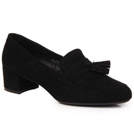 Damebrogues i sort ruskind fra Sergio Leone