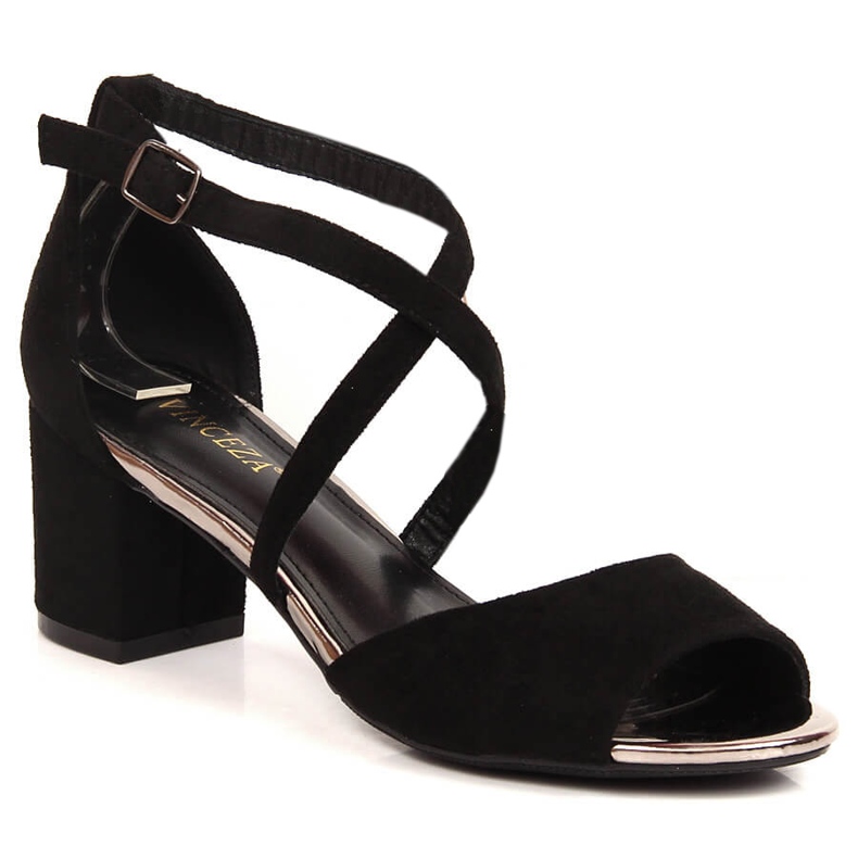 Vinceza 20193 sandaler med ruskindshæl til kvinder sort